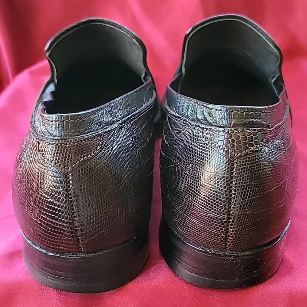 FOOTJOY Genuine Alligator sz10.5 Handmade Tassel Loafer EXCELLENT COND